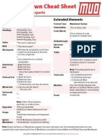 Markdown Cheat Sheet