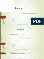 Trauma - Fundamentos Psicoanaliticos