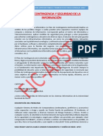 Tema N°15 - Plan de Contingencia y Seguridad de La Información