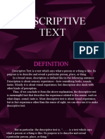 Descriptive Text Guide