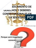 Desconocimiento de Derechos y Deberes Constitucionales en La Sociedads2018