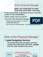 Role of Finance Manager