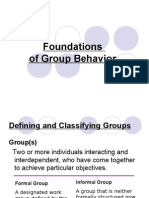 Foundations: of Group Behavior