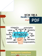 Mod 1 Theories and Principles of Healthcare Ethics