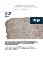 Baton Dezitijatski Iz Bosne Vođa Na Kojeg Je Rimsko Carstvo Poslao 190000 Vojnika