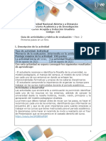 Guía de Actividades y Rúbrica de Evaluación - Unidad 1 - Paso 2 - Primeros Pasos en Un Foro