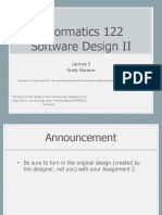 Informatics 122 Software Design II: Emily Navarro