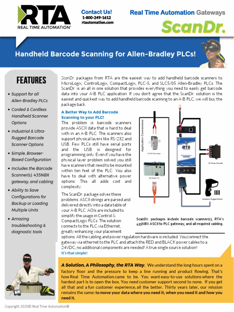 Handheld Barcode Scanning For Allen-Bradley PLCS!: Contact Us! | PDF ...
