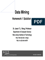 Data Mining: Homework 1 Solution