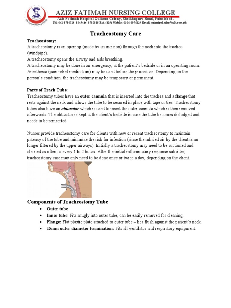 Comprehensive Guide to Tracheostomy Care Procedures and Components