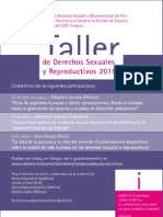 Taller Derechos Sexuales y Reproductivos