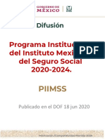 PIMSS 4T - 1T. Programa Institucional Del IMSS 2020-2024