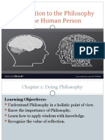 Intro to Philosophy of Human Person Chapter 1