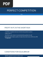 Perfect Competition