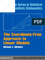 (Cambridge Series On Statistical and Probabilistic Mathematics) Michael J. Wichura - The Coordinate-Free Approach To Linear Models-Cambridge University Press (2006)