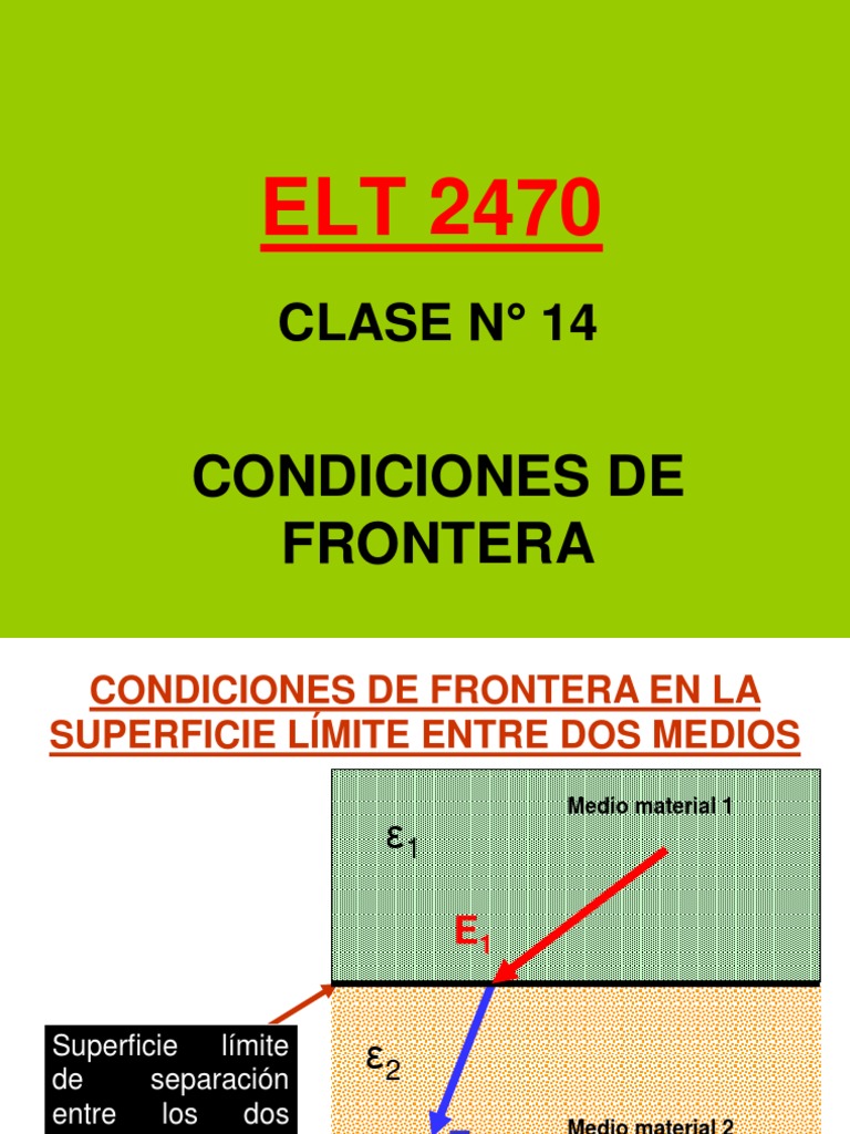 Cap 14 Condiciones de Frontera | PDF | Electricidad | Mecanica clasica
