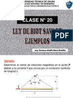 Clase #20 Ejemplos Ley de Biot Savart