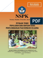 Petunjuk Teknis - Penyelenggaraan Bansos PAUD Berbasis Keluarga Tahun 2013