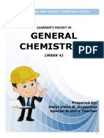 General Chemistry 1: Learner'S Packet in