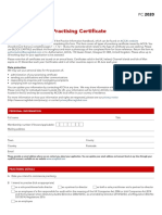 Application For A Practising Certificate: ACCA's Website