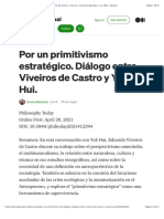 Por Un Primitivismo Estratégico. Diálogo Entre Viveiros de Castro y Yuk Hui. - by Emma Baizabal - Jul, 2021 - Medium