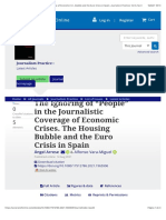 The Ignoring of “People” in the Journalistic Coverage of Economic Crises. The Housing Bubble and the Euro Crisis in Spain
