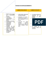 Cuadro Comparativo de Cambios Psicologicos, Biologicos y Sociales Del Envejecimiento