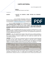 Cartas Notariales Testigos de Isidoro Pozo