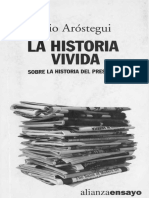 Aróstegui, Julio. La Historia Vivida