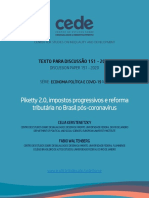 KERSTENETZKY, C.; WALTENBERG, F. Piketty 2.0, impostos progressivos e reforma tributária no Brasil pós-coronavírus [2020]