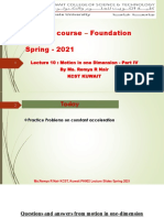 Lecture Slide 10 Motion in One Dimension Practice Problems Part 4