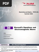 Ch. 30 - Maxwell's Equations and Electromagnetic Waves