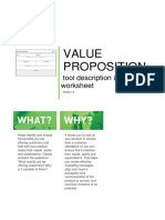 Value Proposition: Tool Description & Worksheet