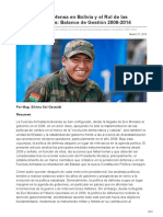 Coha.org-La Política de Defensa en Bolivia y El Rol de Las Fuerzas Armadas Balance de Gestión 2006-2014 (1)