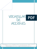 ACCIONES - VOCABULARIO