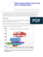 Quelle Technologie Radio Pour Les Objets Connectés