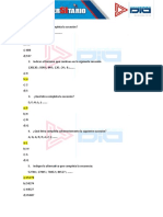 Sucesiones numéricas y lógica matemática