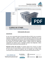 Info. Curso de Diseño Estructural con ETABS