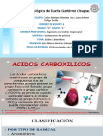Ácidos Carboxílicos del Instituto Tecnológico de Tuxtla Gutiérrez