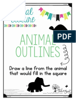 Visual Closure: Animal Outlines