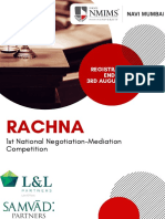 Rachna: 1st National Negotiation-Mediation Competition