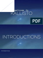Welcome To: Kallisto