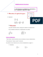 Actividad Nº5 - Multiplicación y división de fracciones
