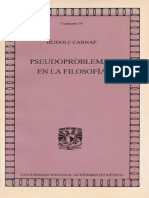 Rudolf Carnap - Pseudoproblemas en La Filosofía. La Psique Ajena y La Controversia Sobre El Realismo-UNAM-Instituto de Investigaciones Filosóficas (1990)