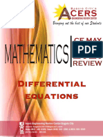 Differential Equations Review Material