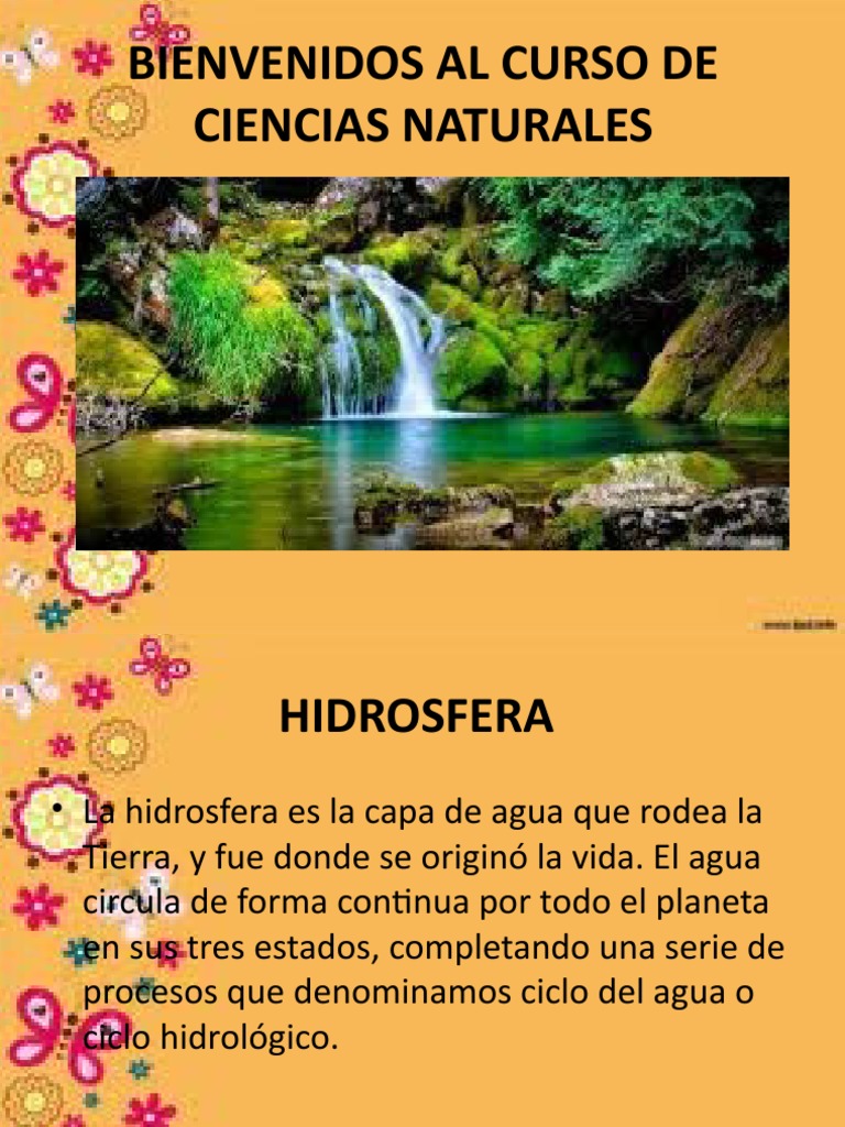 Características y ciclo de la hidrosfera | PDF | Agua | Tierra