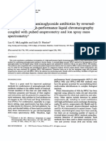 Determination of Aminoglycoside Antibiotics by Reversedphase