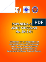 Gad Joint Circular No. 2012 01 Pcw Neda Dbm