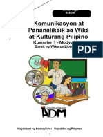 KomunikasyonAtPananaliksik12 Q1 Mod4 Gamit NG Wika Sa Lipunan Ver3