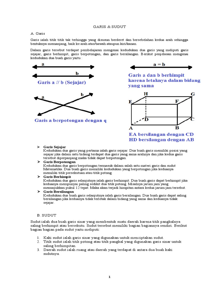 Garis &sudut | PDF
